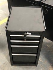 4 DRAWER SIDE CABINET IN BLACK - RRP £115