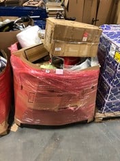 PALLET OF ASSORTED ITEMS TO INCLUDE PAWHUT TALL CAT SCRATCHING POST - ITEM NO. D30-508 TO INCLUDE ICRATE 1 DOOR FOLDING PET CRATE (KERBSIDE PALLET DELIVERY)