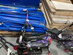 4 X ASSORTED ELECTRIC SCOOTERS / PARTS TO INCLUDE WIRED XL ELECTRIC SCOOTER WITH SEAT IN BLACK / PURPLE (COLLECTION ONLY)