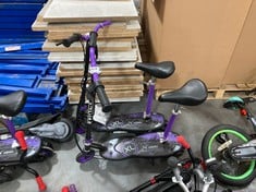 2 X WIRED XL ELECTRIC SCOOTER WITH SEAT IN BLACK / PURPLE (COLLECTION ONLY)