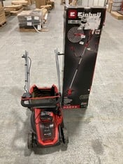 EINHELL AGILLO EXPERT CORDLESS SCYTHE - MODEL NO. AGILLO 18/200 TO INCLUDE EINHELL CORDED LAWNMOWER (ZONE 1)