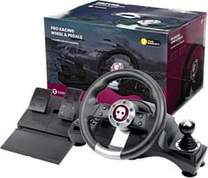 NUMSKULL PRO RACING WHEEL AND PEDALS GAME ACCESSORIES (ORIGINAL RRP - £100). (WITH BOX) [JPTC72194]