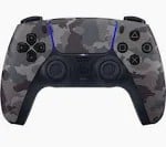 SONY 2X ITEMS TO INCLUDE DUAL SENSE PS5 CONTROLLER AND PS4 CONTROLLER GAMING ACCESSORY IN BLACK AND CAMO. (WITH BOX) [JPTC72332]