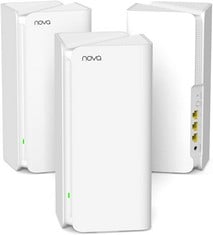 TENDA NOVA MESH WIFI 6 AX5400 WIFI ACCESSORY (ORIGINAL RRP - £250.00) IN WHITE. (WITH BOX) [JPTC72328]