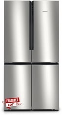 SIEMENS FREESTANDING IQ300 AMERICAN STYLE 2 DOOR FRIDGE FREEZER IN STAINLESS STEEL - MODEL NO. KF96NVPEAG - RRP £1399