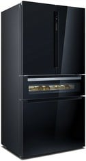 SIEMENS IQ700 FRESSTANDING AMERICAN STYLE - WIFI CONNECTED - FRIDGE FREEZER IN BLACK - MODEL NO. KF96RSBEA - RRP £3399