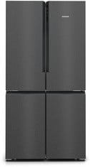 SIEMENS IQ300 FREESTANDING AMERICAN STYLE FRIDGE FREEZER IN BLACK STAINLESS STEEL - MODEL NO. KF96NAXEAG - RRP £1499