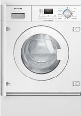 SIEMENS INTEGRATED WASHER DRYER 7KG/4KG WHITE MODEL NO-WK14D322GB RRP- £769