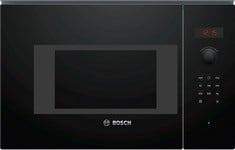 BOSCH SERIES 4 38 CM BUILT IN SMALL MICROWAVE IN BLACK - MODEL NO. BFL523MB0B - RRP £384