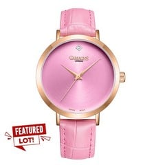 GAMAGES LONDON NEBULA LADIES WATCH IN PINK RRP £605