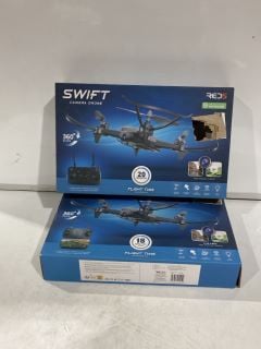 2 X RED 5 SWIFT CAMERA DRONE