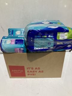 BOX OF ITEMS TO INCLUDE WOMENS SANITARY ITEMS