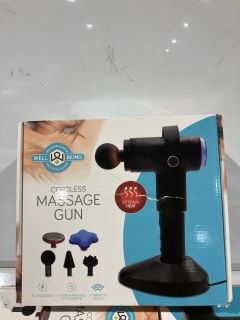 4 X WELL BEING CORDLESS MASSAGE GUN TOTAL RRP £120