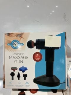 4 X WELL BEING CORDLESS MASSAGE GUN TOTAL RRP £120