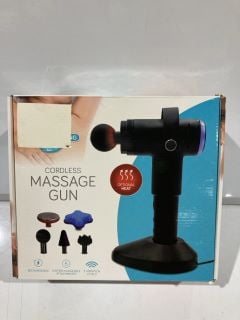 4 X WELL BEING CORDLESS MASSAGE GUN TOTAL RRP £120