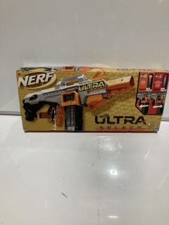 BOX OF ASSORTED ITEMS TO INCLUDE NERF ULTRA SELECT