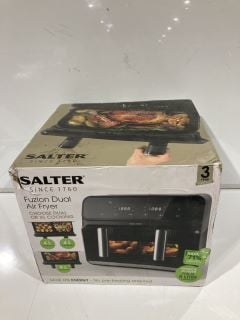 SALTER FUZION DUAL AIR FRYER 4L