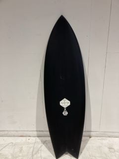 TWIN FIN X SEDUCTION BLACK 6FT SURFBOARD RRP £ 559