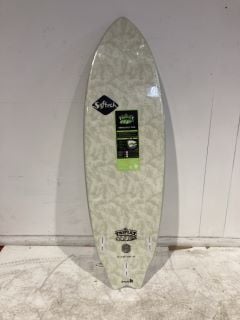 SOFT TECH 6FT TRIPLET GREEN WHITE FLORAL SURFBOARD RRP £409