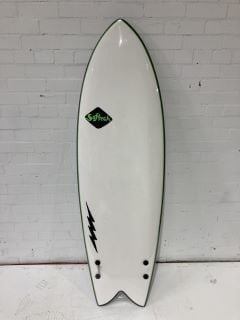 SOFT TECH 6FT BLACK AND WHITE CHESSBOARD EFFECT SURFBOARD RRP £409