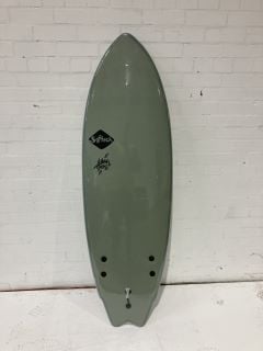 SOFT TECH 6FT GREEN ZEBRA EFFECT SURFBOARD RRP £349