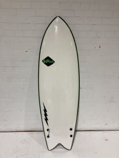 SOFT TECH 6FT BLACK WHITE CHESSBOARD EFFECT SURFBOARD RRP £409