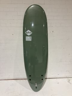 SOFT TECH 6FT GREEN ZEBRA EFFECT SURFBOARD RRP £349