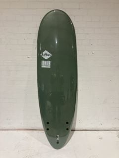 SOFT TECH 6FT GREEN ZEBRA EFFECT SURFBOARD RRP £349