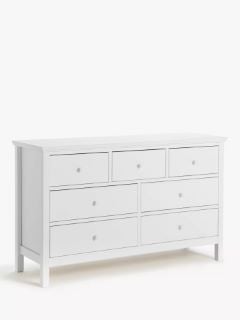 JOHN LEWIS WILTON WHITE 3+4 CHEST OF DRAWERS