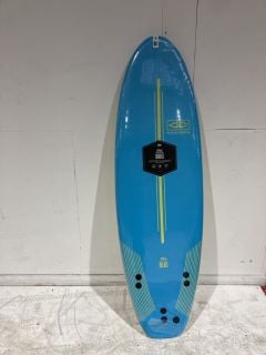 OCEAN EARTH 6FT YELLOW/BLUE SURF BOARD RRP £380