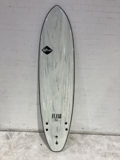 FLASH ERIC GEILSSELMAN FCS II 7'0 WHITE MARBLE SURFBOARD RRP £365