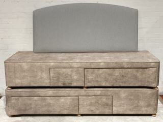 JOHN LEWIS 4 DRAWER DIVAN BED BASE DOUBLE (003345565) TO INCLUDE JOHN LEWIS HEADBOARD (003298856)