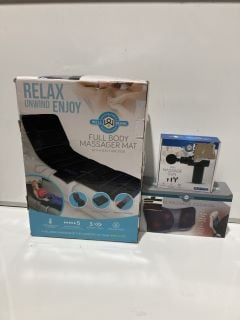 WELL BEING FULL BODY MASSAGER MAT TO INCLUDE WELL BEING MINI MASSAGE GUN