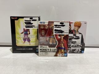 BOX OF TOYS TO INCLUDE ONE PIECE MONKEY.D.LUFFY FIGURE