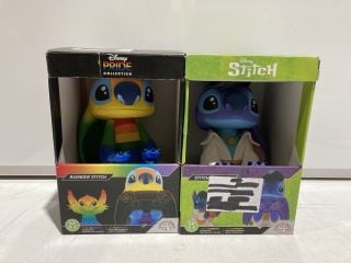 BOX OF ACTION FIGURES TO INCLUDE DISNEY STITCH FIGURE