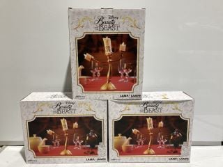 4 DISNEY BEAUTY & THE BEAST LAMP FIGURE