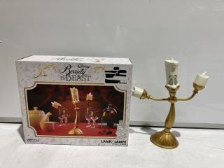 4 DISNEY BEAUTY & THE BEAST LAMP FIGURE