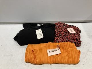 BOX OF PREMIUM DESIGNER APPAREL TO INCLUDE NA-KD DRESS BLACK SIZE 8 UK