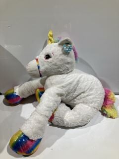 RAINBOW UNICORN TO INCLUDE 2 EXTRA SOFT PILLOWS