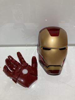 BOX OF ITEMS TO INCLUDE MARVEL AVENGERS IRON MAN HAND 3D DECO LIGHT