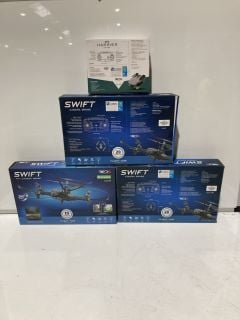 BOX OF ITEMS TO INCLUDE SWIFT FPV CAMERA DRONE