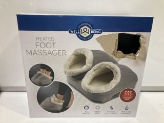 BOX OF ITEMS TO INCLUDE HEATED FOOT MASSAGER