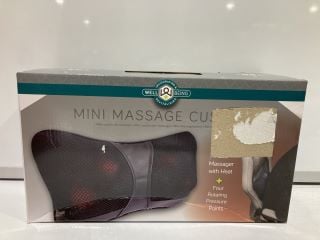 BOX OF ITEMS TO INCLUDE MINI MASSAGE CUSHION