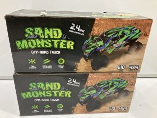 2 X SAND MONSTER OFF ROAD TRUCK