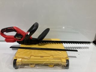 BOX OF ITEMS TO INCLUDE CONENTOOL HEDGE TRIMMER