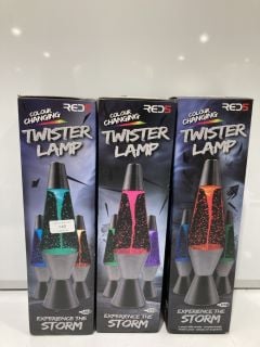 5 X COLOUR CHANGING TWISTER LAMP