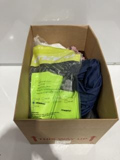 BOX TO INCLUDE MENS GREEN ADIDAS HOODIE AND MARU DIVING FINS