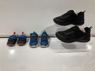 3 X FOOTWEAR TO INCLUDE SKETCHERS BLACK SNEAKER 2 RRP £84