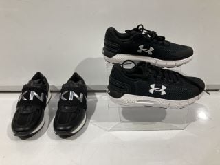 2 X FOOTWEAR TO INCLUDE UA CHARGED ROGUE 2.5 6 RRP £119.99