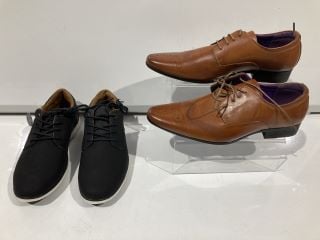 2 X FOOTWEAR TO INCLUDE EDUK M003 TAN 11 RRP £135